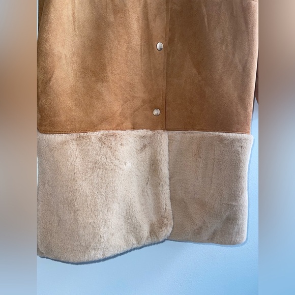 Zara NWOT Faux Fur and Suede Jacket - Picture 9 of 10